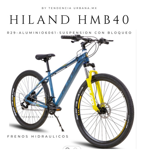Bicicleta Montaña Hiland Hmb40-suspension-frenos Hidraulicos