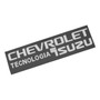 Emblema Tecnologia Chevrolet Isuzu Negra  Resina 