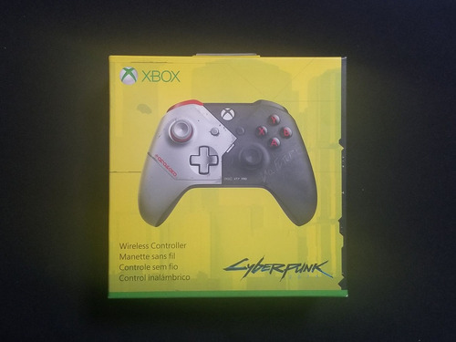 Control Xbox One Gris Cyberpunk 2077 Con Caja