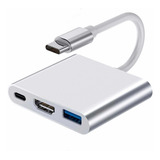 Adaptador Mac Windows Hub Usb-c A Hdmi Usb Y Usb C 3 En 1