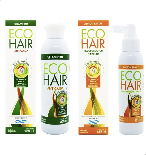 Eco Hair Anticaida Crecimiento Cabello Combo  Locion + Shamp