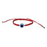 Pulsera Hilo Rojo Macrame Ojo Turco Plata Amuleto Protector 