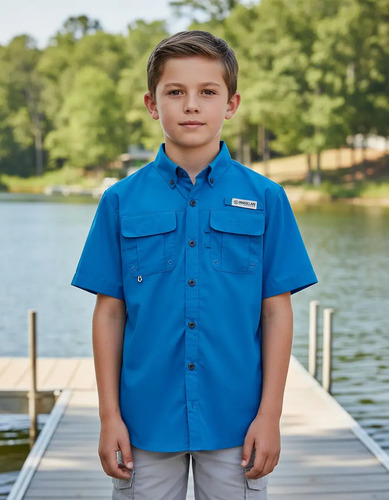 Camisa Magellan Para Niño 100% Original Protección Upf 30  | Meses sin interés