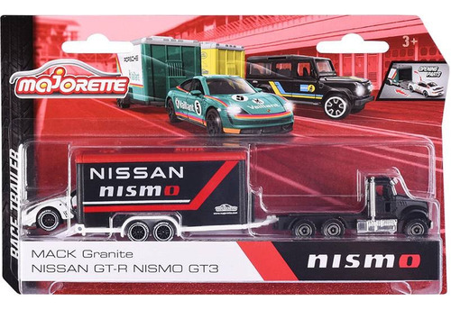 Carrito De Juguete Mack Granite + Nissan Gt-r Nismo Gt3 1:64