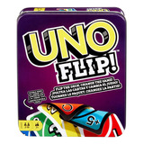 Juego De Cartas Mattel Uno Flip Tin Uno Flip En Lata