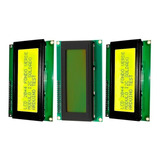 3 Piezas Display Lcd 20x4 Pantalla Fondo Verde 2004 Arduino