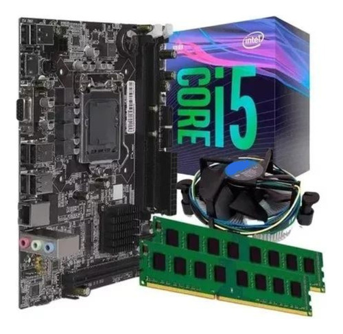 Kit Placa Mãe I5 + Intel Core I5 650 + Mem 4gb Ddr3 + Cooler