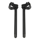 Clip-ons Cnc 48mm Negro Universal De Manillar De La