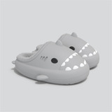 Pantuflas De Algodón Tiburón Gris Para Niños Y Niñas