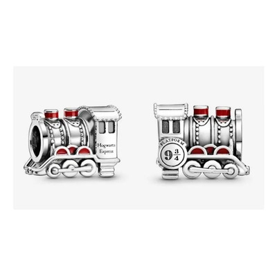 Dije Expreso Tren 9 3/4 Pulsera Charm Plata 0.925 Con Bolsa Plata