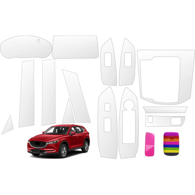 Kit Ppf Interior + Postes Puertas Mazda Cx5 2021 2022 2023 Transparente
