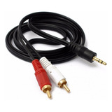 Cable De Audio Estéreo Auxiliar Macho P2 X 2 Rca De 2 M