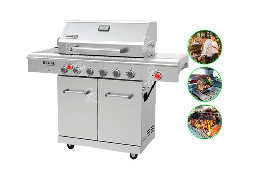  Parrilla Asador Bbq A Gas Nexgrill 6 Quemadores + Lateral