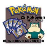 Lote Pokémon Incolor 25 Cartas + 10 Energias + Ultra Rara