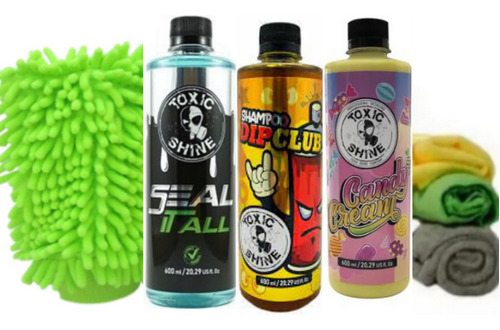 Kit De Lavado Toxic Shine Completo Candy 7 Pcs