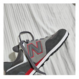 Zapatillas New Balance  574 Gris /rojo