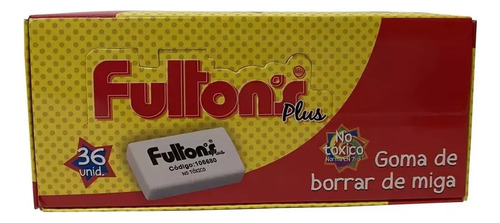 Goma  Borrar Fultons Pack 36 Unidades - S9564