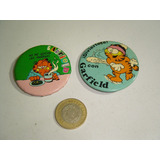 Botones Vintage De Garfield 80's 2 Piezas   Set 2