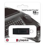 Pendrive Usb 3.2 Kingston Datatraveler Exodia M 32 Gb Negro