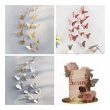 Pack Mariposa Efecto 3d Adhesivo Decoración Hogar X6 Piezas