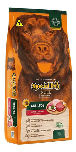 Special Dog Gold Performance Frango E Carne Adulto 15 Kg