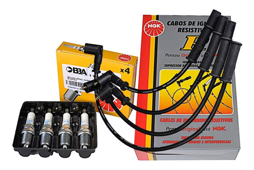 Kit Juego De Cables + Bujias Renault Logan K7m 1.6 8v Ngk