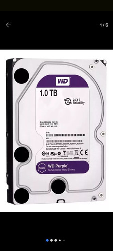 Disco Duro Usado 1tb 3.5 Purple Western Digital Videovigilan