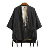 Chaquetas De Hombre Bordado Kimono Chaqueta Cárdigan Retro