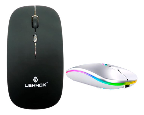 Mouse Sem Fio Wireless Recarregável 2 Em 1 Wifi E Bluetooth