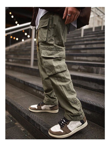 Hip Hop Streetwear Jogger Pantalón Cargo Pantalones