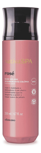 Colônia Body Splash Nativa Spa Rosé, 200 Ml O Boticário 