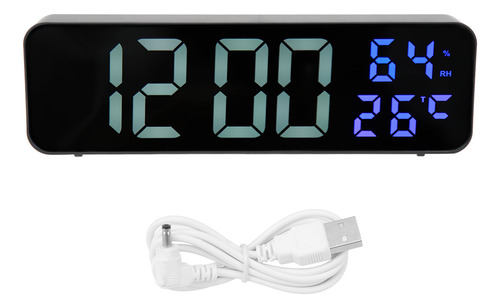 Reloj Led Con Espejo De 9 1 Pulgadas  Alarma Digital