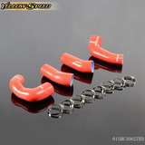 Red Turbo Silicone Intercooler Boost Hose Kit Fit For Po Ccb