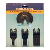 Accesorios Para Sierra Multi Uso Oscilante 4 Piezas Ruhlmann