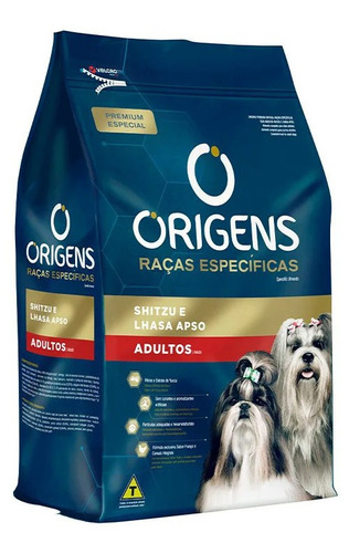 Ração Origens Raças Específicas Shitzu Lhasa  Adultos 10kg