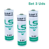 Batería Pila Litio 3.6v 2400mah Li-socl2 Ls14500 Set 3 Un