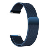 Pulseira Magnética Compatível Haylou Rt2 Ls10 Pinos De 22mm Cor Azul