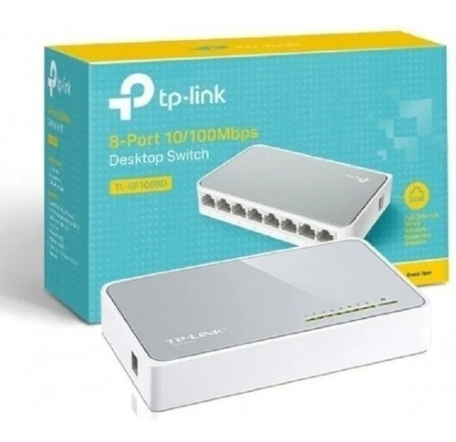 Switch Tp Link Tl Sf1008d 8 Puertos / Bocas Lan 10/100 Mbps