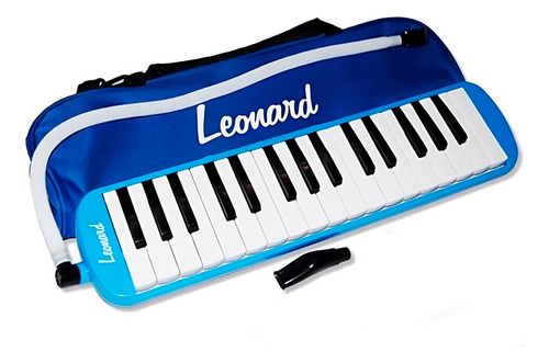 Melodica Piano Leonard M32abl Azul De 32 Notas + Funda