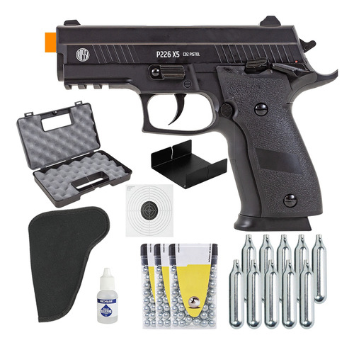 Pistola Co2 P226x-5 Full Metal Gbb + Kit Completo 