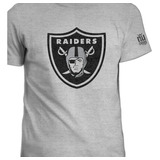 Camiseta Cuello Redondo Oakland Raiders Logo Nfl  Igk