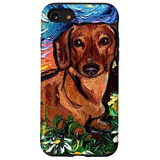 Funda Para iPhone SE (2020) / 7 / 8 Dog Hippie Dachshund Col