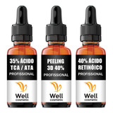 Kit Peeling Facial/ Retinóico40% + Tca35%+ 3d 40% Well Well