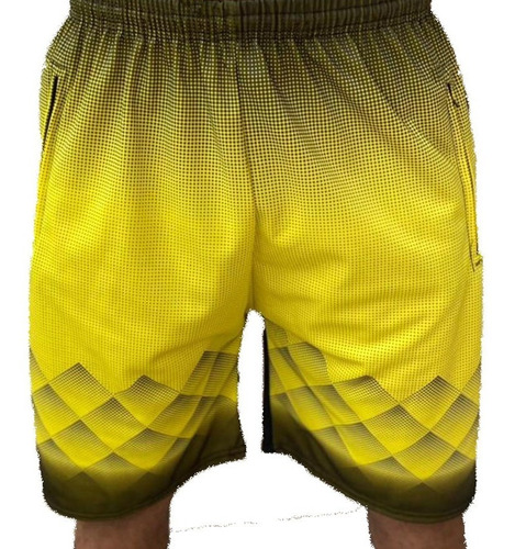 Kit 5 Bermuda Sublimado Bolso Flanelado Moletom Shorts Chipa