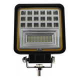 Kit 2 Farol Milha Led, 126w, 12v, Ip67. Quadrado.