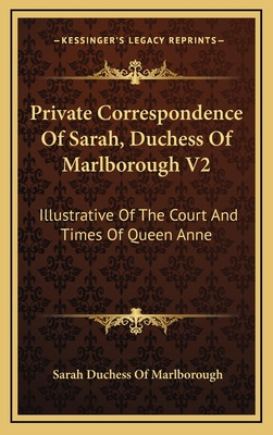 Libro Private Correspondence Of Sarah, Duchess Of Marlbor...