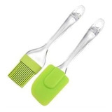 Set Pincel + Espatula De Silicona Carol-