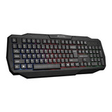 Teclado Xtrike Me Kb-302 Gamer Usb Iluminado Color  Negro