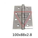 Bisagra Municion Acero Municio Inoxidable 100x88x2.8