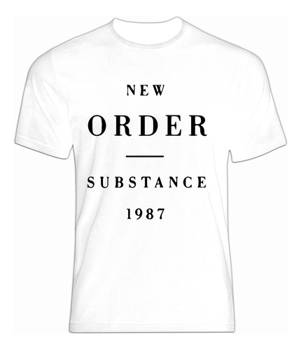 Polera New Order Substance - Estampado Serigrafía